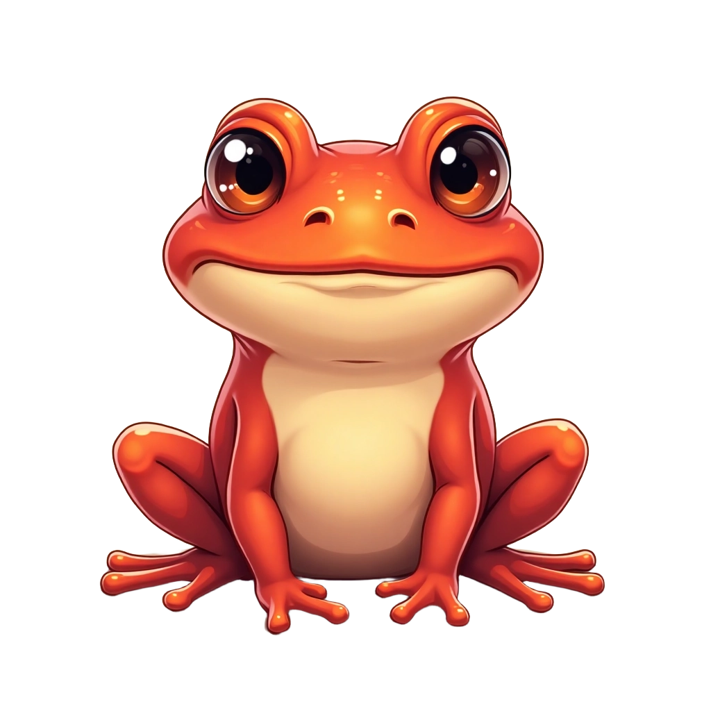 Cute Orange Frog